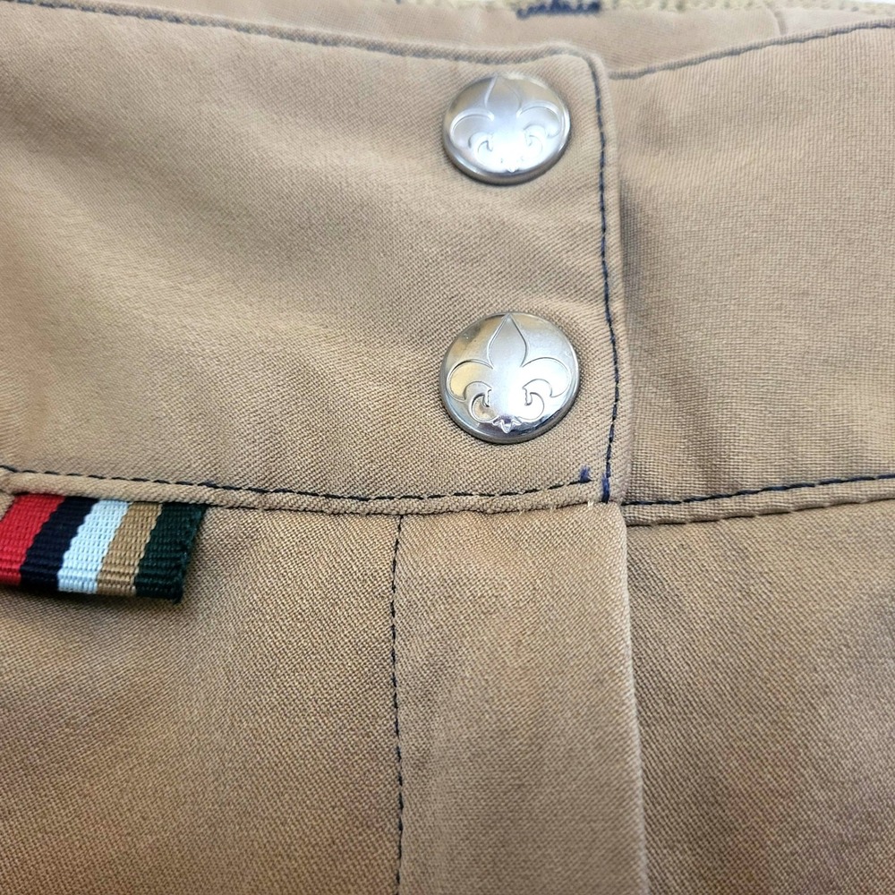Equine Couture Beatta Tan Beige Full Seat Silicone Grip Britches Riding Pants 30 - Picture 7 of 11